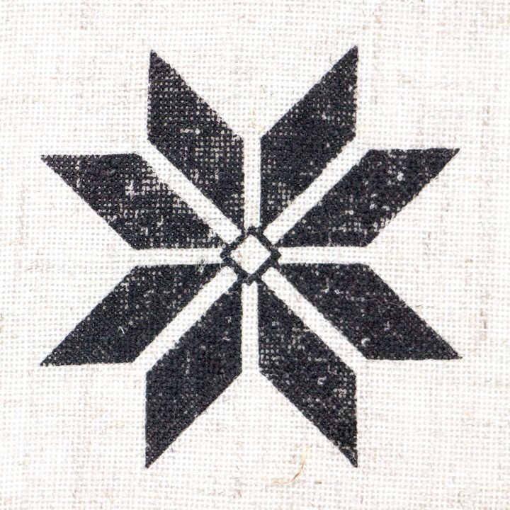 ROSA TALENT Dřevěné razítko č. 5 Geometrie 6,5x6,5 cm