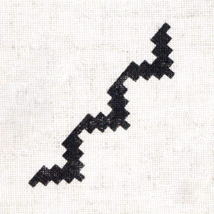 Dřevěné razítko ROSA TALENT č. 6 Geometrie 7,5x1,5 cm