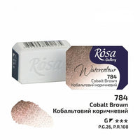 Akvarelové barvy Rosa Gallery pánvička 2.5 ml – 784 Kobaltově hnědá