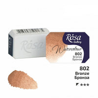 Akvarelové barvy Rosa Gallery pánvička 2.5 ml – 802 Bronz