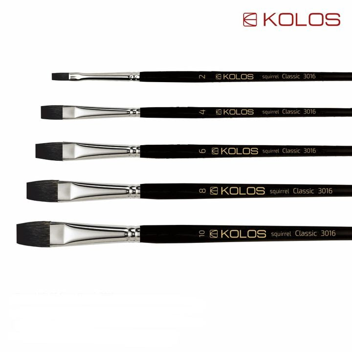Štětec na vlasy Kolos Classic 3016 Flat Squirrel