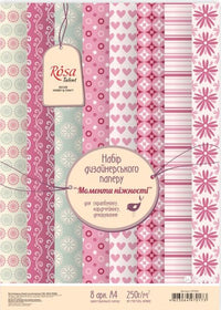 Sada scrapbookingových papírů Moments of tenderness 21 x 29,7 cm