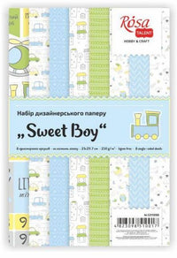 Sada scrapbookingových papírů Sweet Boy 21 x 29,7 cm