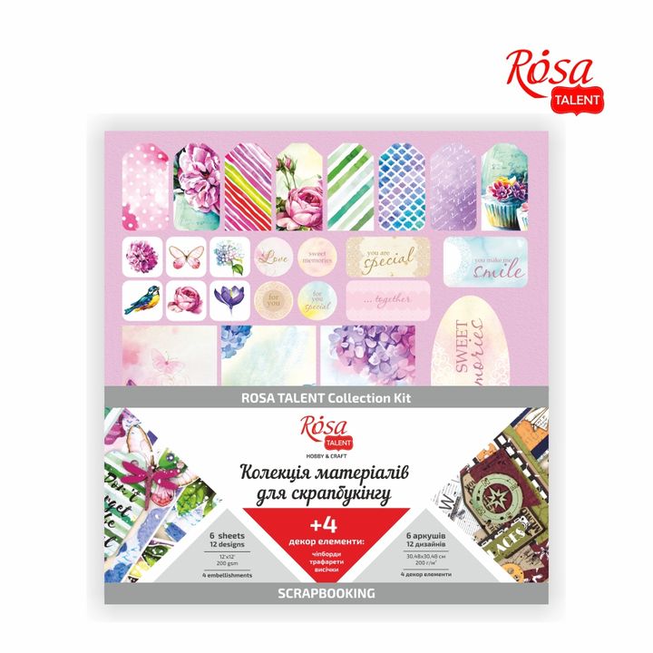 ROSA TALENT Floral Poem Scrapbooking Paper