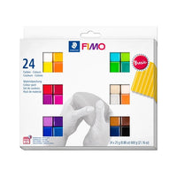 FIMO Soft Polymer Clay Set Basic Colors 24x25g