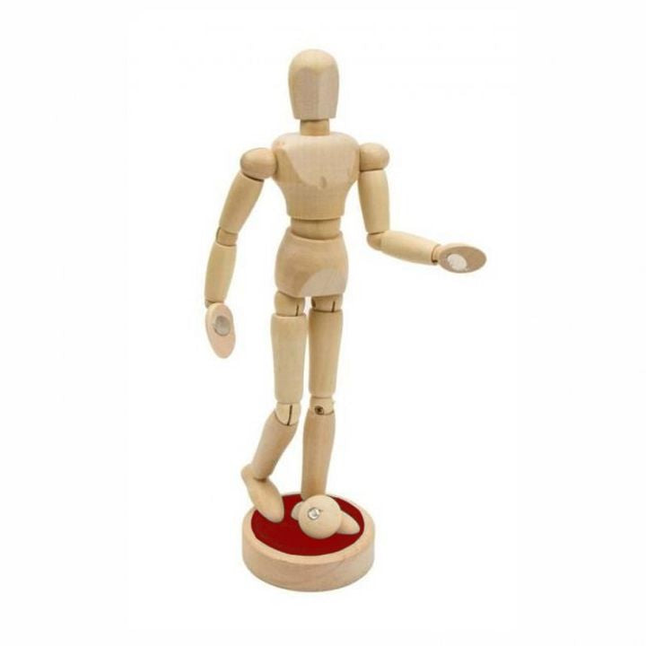 Dřevěný model lidského těla s magnety - unisex 19.5 cm