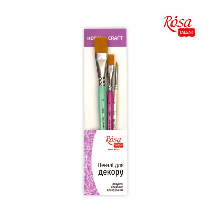Sada štětců ROSA TALENT Hobby &amp; Craft
