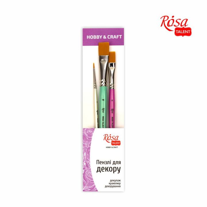 Sada štětců ROSA TALENT Hobby &amp; Craft