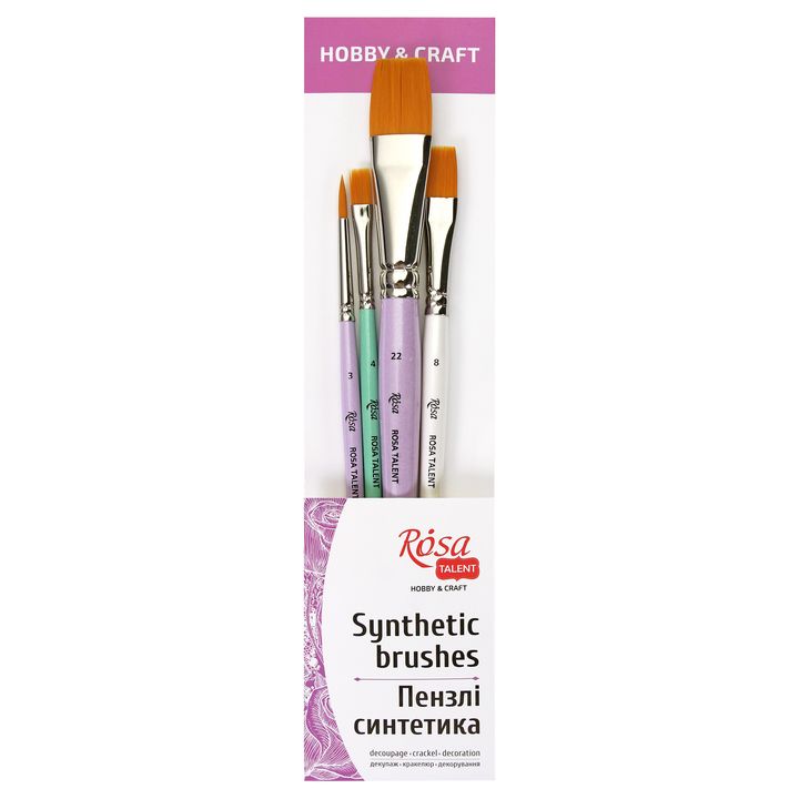 Sada štětců ROSA TALENT Hobby &amp; Craft