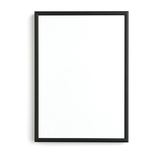 Kovový černý rám s plexisklem