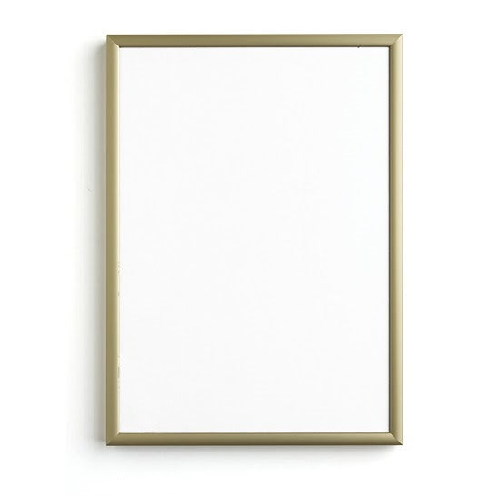 Kovový zlatý rám s plexisklem
