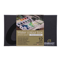 Akvarelové barvy Rembrandt Opaque White Mixing box 12 kalíšků