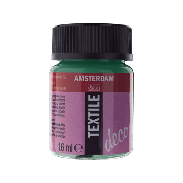 Barva na textil Amsterdam Textile Deco 16ml – tyrkysová neprůsvitná - 685