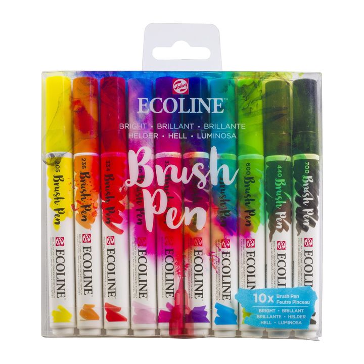 Akvarelové tužky Ecoline Brush Pen Bright