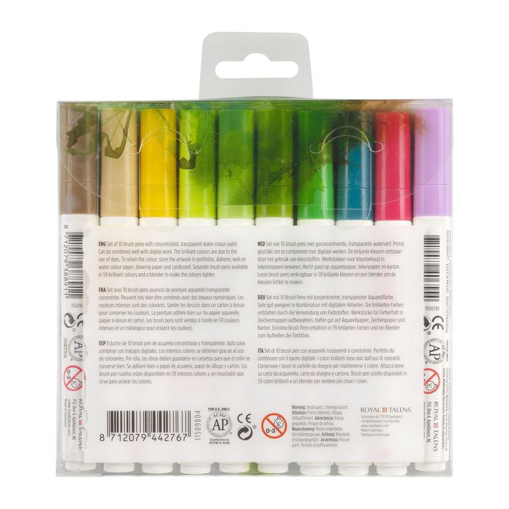 Akvarelové tužky Ecoline Brush Pen Botanic