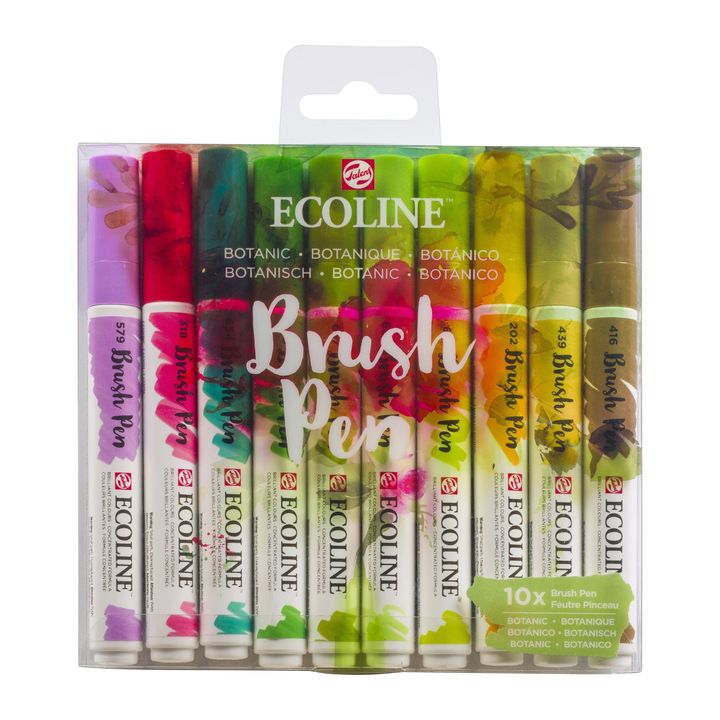 Akvarelové tužky Ecoline Brush Pen Botanic