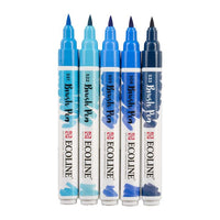 Akvarelové tužky Ecoline Brush Pen Blue