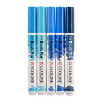 Akvarelové tužky Ecoline Brush Pen Blue
