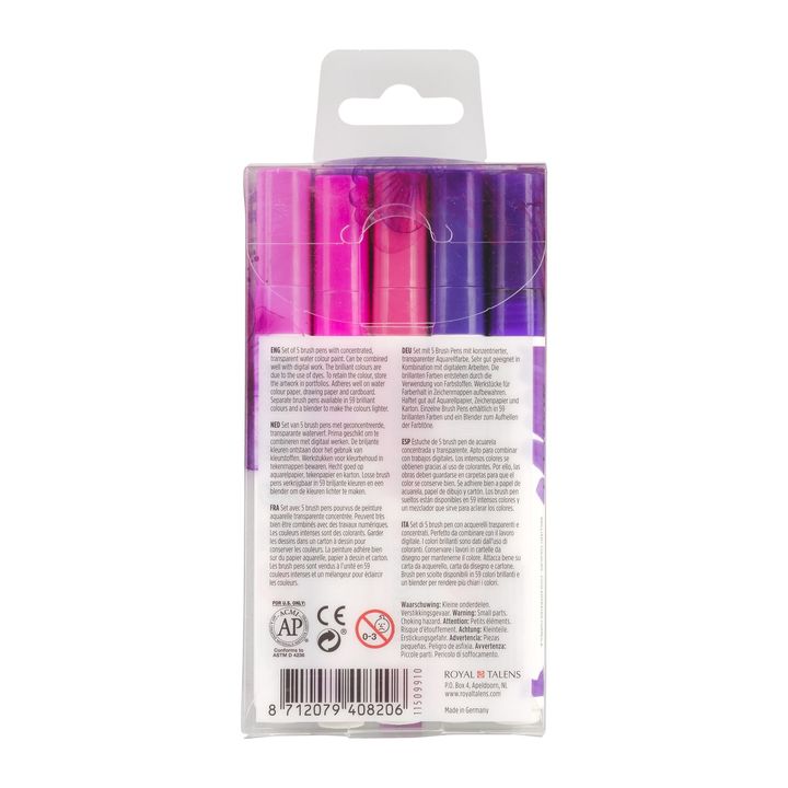 Akvarelové tužky Ecoline Brush Pen Violet