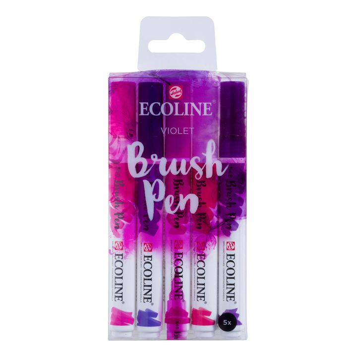 Akvarelové tužky Ecoline Brush Pen Violet
