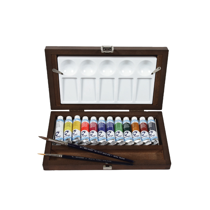 Akvarelové barvy Van Gogh 12x10ml + příslušenství