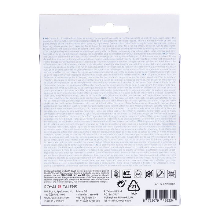 Kreativní sada Art Creation Blob Paint růžová 3 x 80 ml