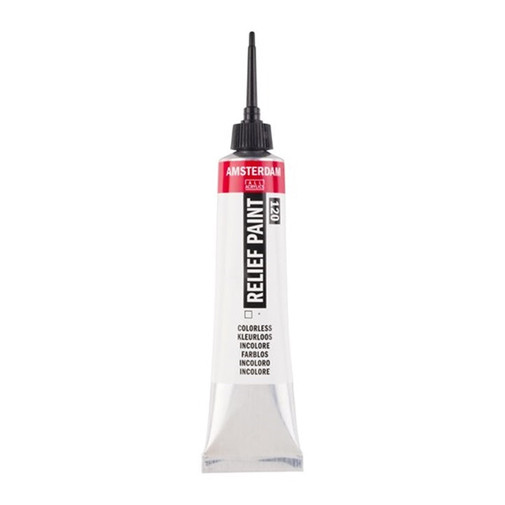 Kontura AMSTERDAM Relief Paint 20 ml – Průhledný
