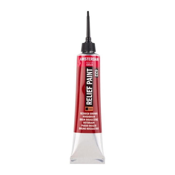 Kontura AMSTERDAM Relief Paint 20 ml – Červenohnědá