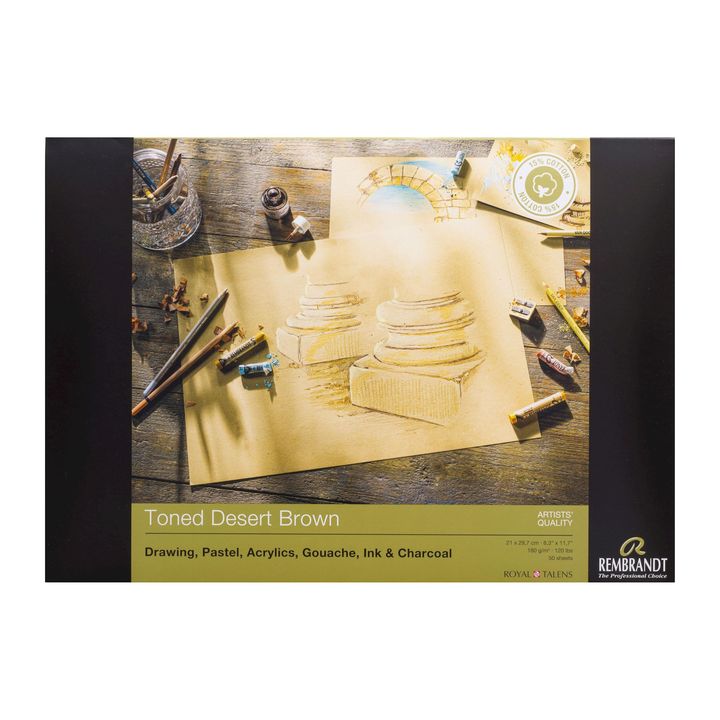 Tónovaný papír Rembrandt Desert Brown
