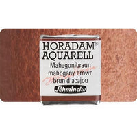 Schmincke Horadam akvarelové barvy v poloviční pánvičce – 672 mahagonovohnedá
