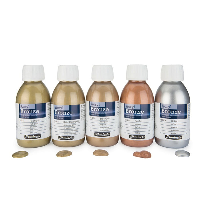 Metalický bronz Acryl-Bronze Schmincke 150 ml