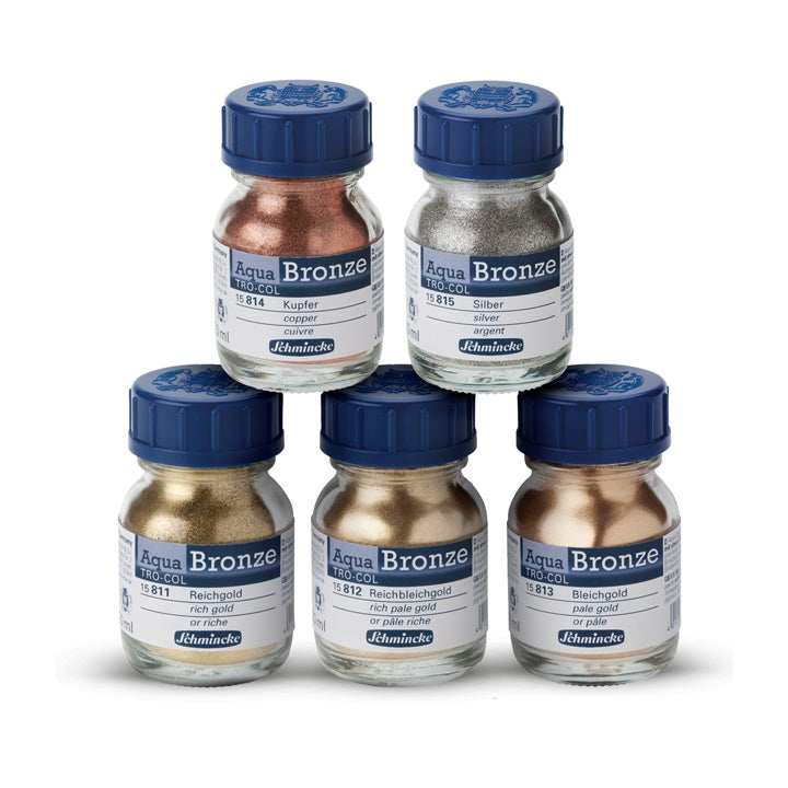 Metalický prášek Aqua-Bronze Schmincke 20 ml