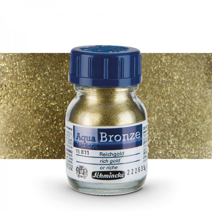 Metalický prášek Aqua-Bronze Schmincke 20 ml