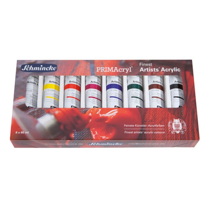 Sada akrylových barev v tubách Schmincke PRIMAcryl 8 x 60 ml