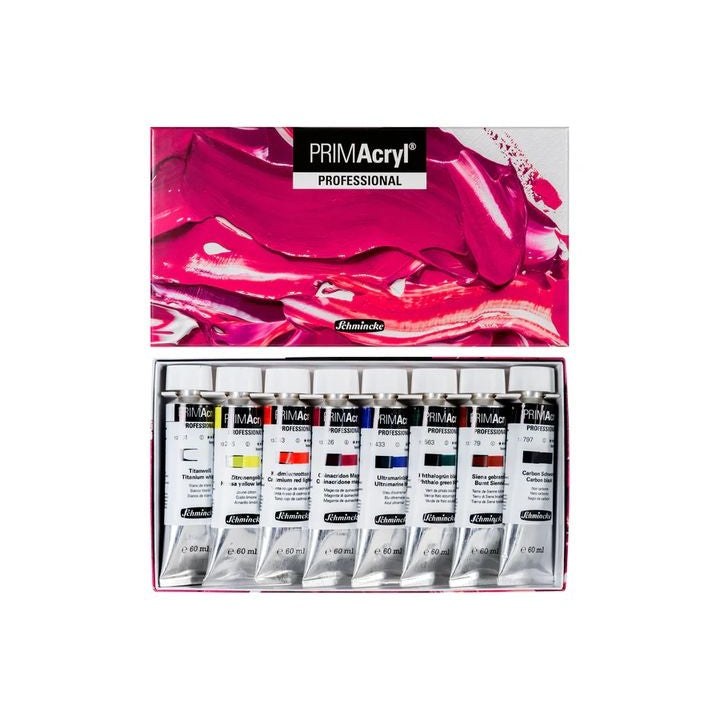 Schmincke PRIMAcryl Professional Akrylové barvy 8 x 60 ml