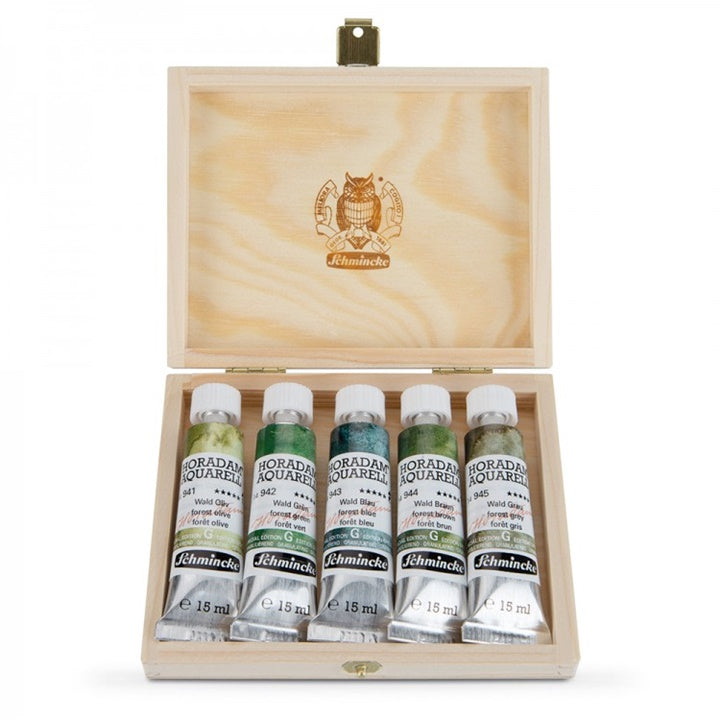 Sada akvarelových barev v tubách Schmincke Super Granulation 5x15ml