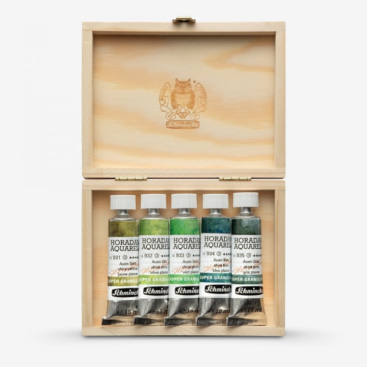Sada akvarelových barev v tubách Schmincke Super Granulation 5x15ml
