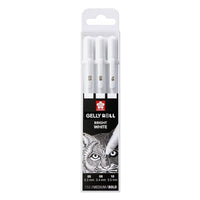 Gelová pera Sakura Gelly Roll bright white - 3 ks