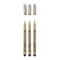Sada technických per SAKURA PIGMA MICRON sada BROAD 3 ks