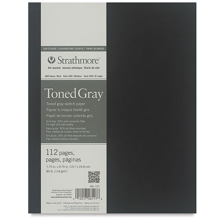 Art Journal Strathmore Tónovaný papír Gray měkká vazba