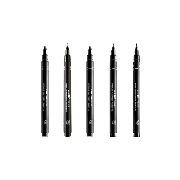 Sada popisovačů UNI PIN fineliner Artist Selection 5 ks