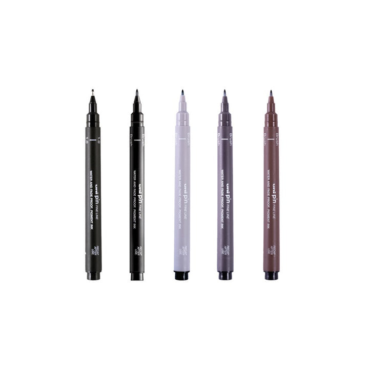 Sada popisovačů UNI PIN fineliner Flow and Flourish 5 ks