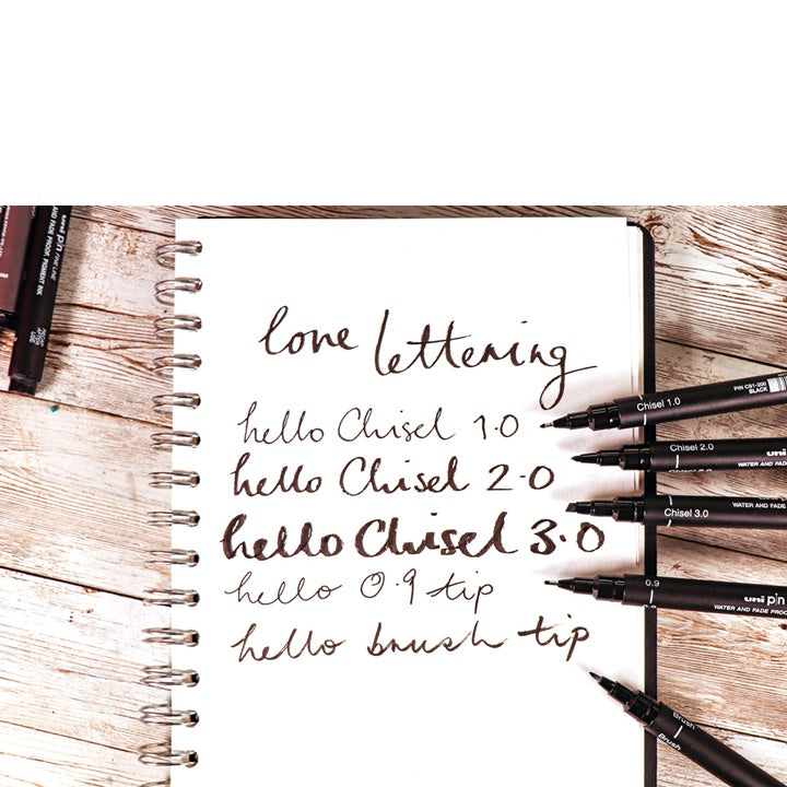 Sada popisovačů UNI PIN fineliner Love Lettering 5 ks