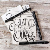 Sada popisovačů UNI PIN fineliner Love Lettering 5 ks