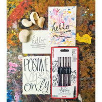 Sada popisovačů UNI PIN fineliner Love Lettering 5 ks