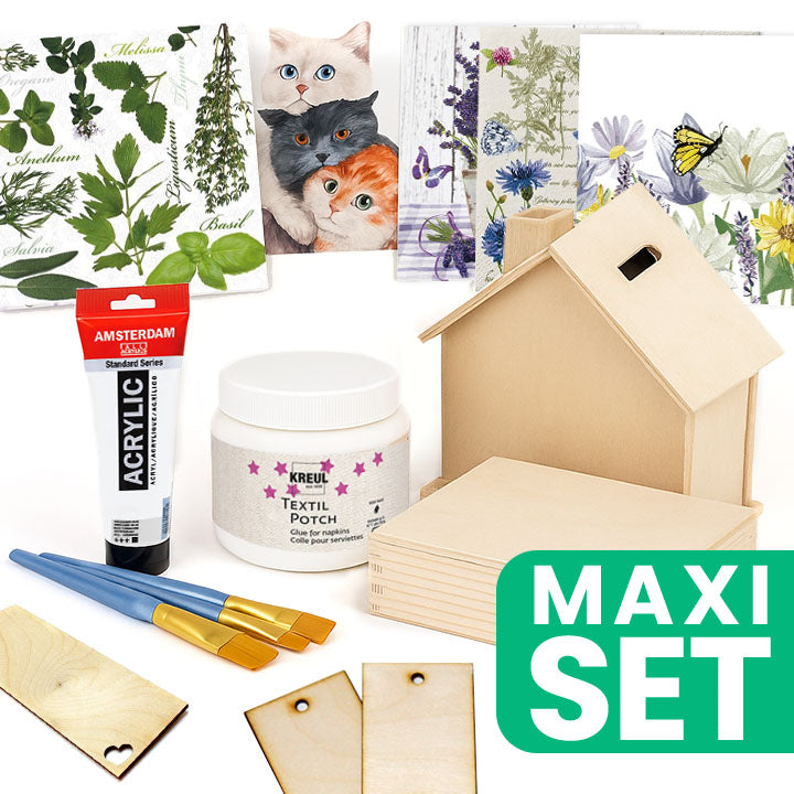 Kompletní sada na decoupage pro kreativní dílny