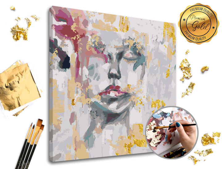 Malování podle čísel PREMIUM GOLD – Zapomenutá | Zapomenutá