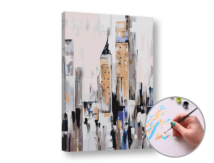 Paint by Numbers Kit - Abstraktní město
