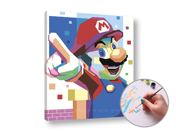 Malování podle čísel SUPER MARIO