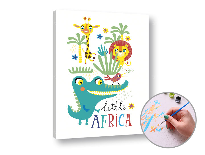 Malování podle čísel MALÁ AFRIKA